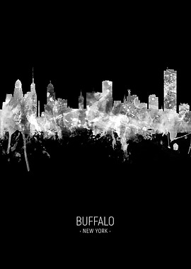 Buffalo New York Skyline