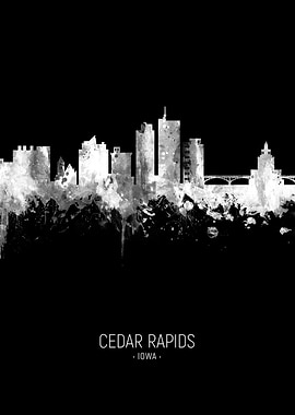 Cedar Rapids Iowa Skyline