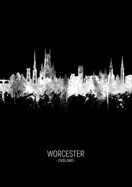 Worcester England Skyline