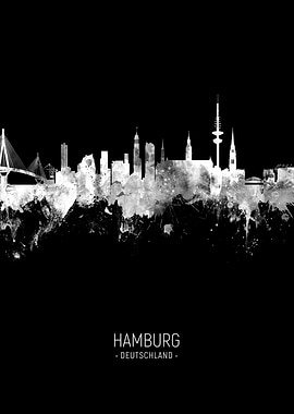 Hamburg Germany Skyline