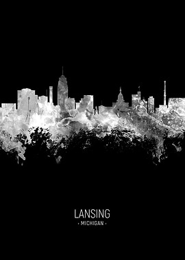 Lansing Michigan Skyline