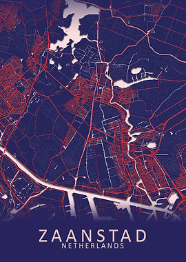 Zaanstad Netherlands Map