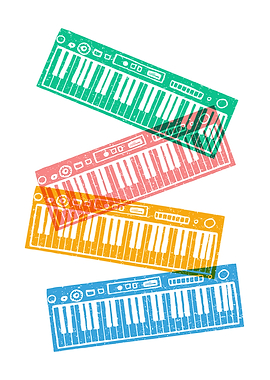 Musical retro poster