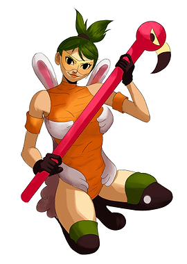 CARROT GIRL with Flamingo