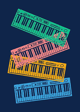 Musical retro poster