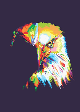 Dark Eagle Pop Art Wpap
