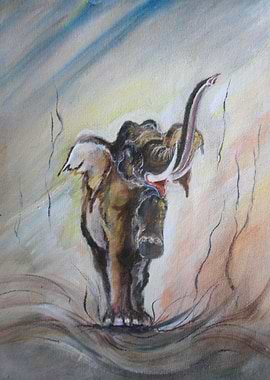 Trumpeting Elephant