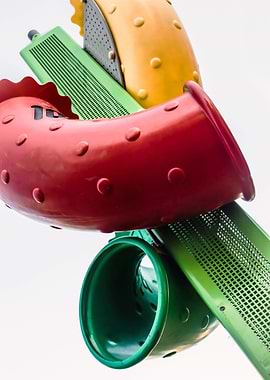 colorful plastic tubes