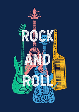 Musical retro poster