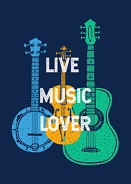 Musical retro poster