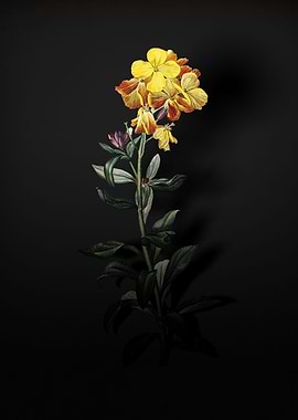 Shadowy Yellow Wallflower