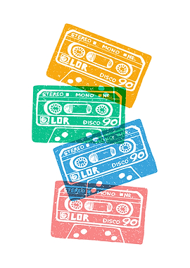 Musical retro poster