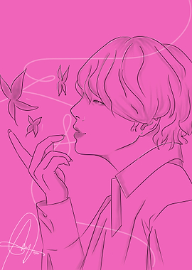 V LOVE YOURSELF TEAR ART