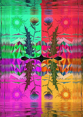 Mountain Thistle Flower