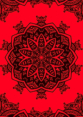 Deep Decagon Pattern Art