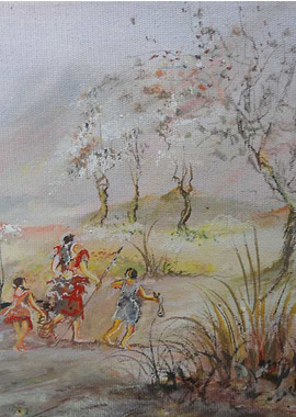 Mother and her children