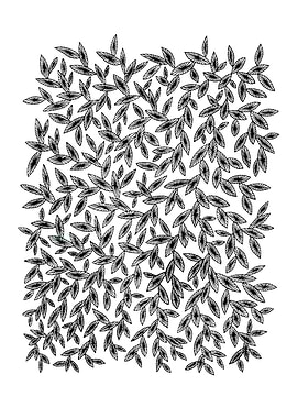 White Leaves Pattern