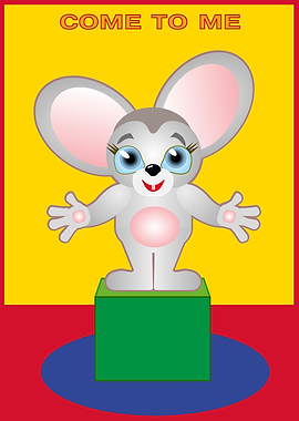 Cute cartoon mouse