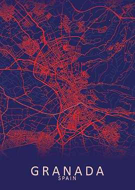 Granada Spain City Map