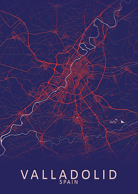 Valladolid Spain City Map