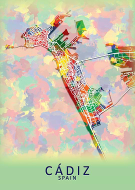 Cadiz Spain City Map