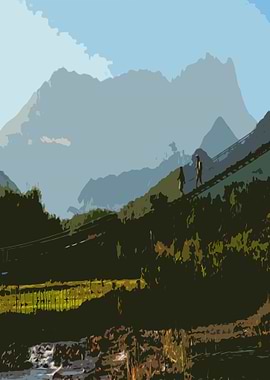 Mountain living panorama