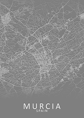 Murcia Spain City Map