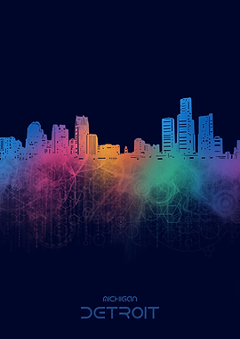 detroit skyline cyber