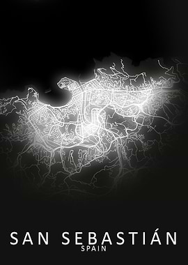 San Sebastian Spain Map