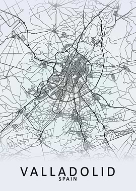 Valladolid Spain City Map