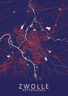 Zwolle Netherlands Map