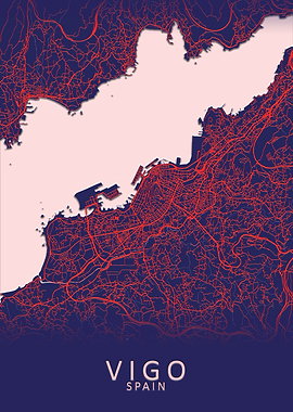 Vigo Spain City Map