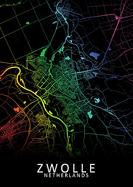 Zwolle Netherlands Map