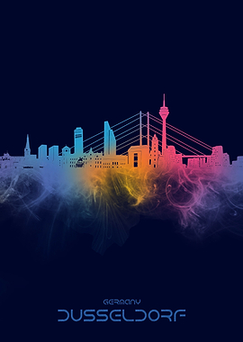 dusseldorf skyline cyber
