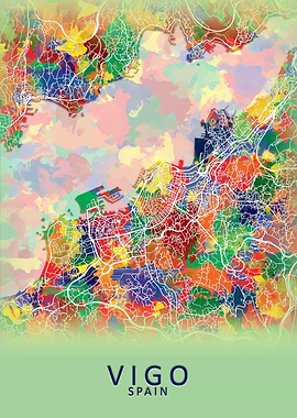 Vigo Spain City Map