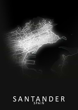 Santander Spain City Map