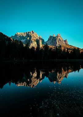 Reflection of mountains