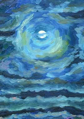 Cloudy Moonlight Night