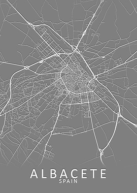 Albacete Spain City Map