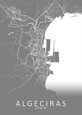 Algeciras Spain City Map