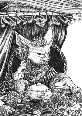 Fennec Fox king medieval