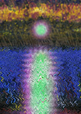 Moon night on the sea