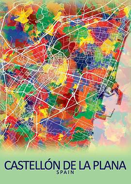 Castellon Spain City Map