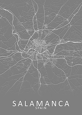 Salamanca Spain City Map