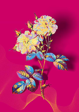 Prismatic Damask Rose