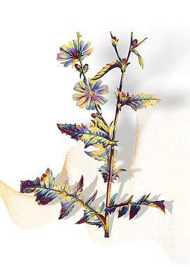 Prismatic Chicory Plant