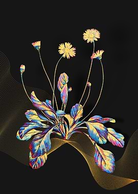 Prismatic Daisy Flowers