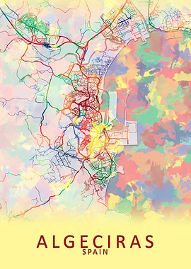 Algeciras Spain City Map