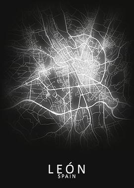 Leon Spain City Map
