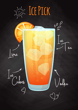 Alcohol cocktail Ice Pick